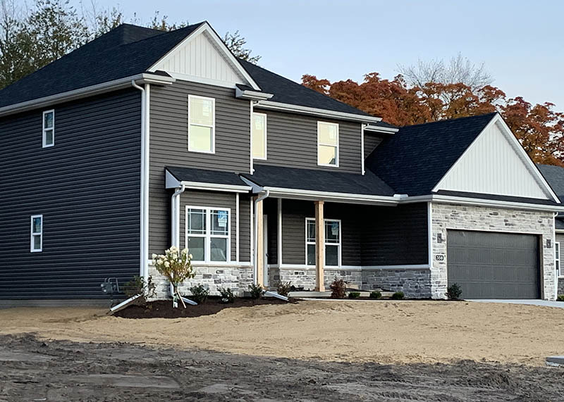 Grey color house - foreclosure